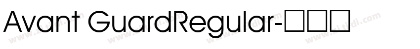 Avant GuardRegular字体转换